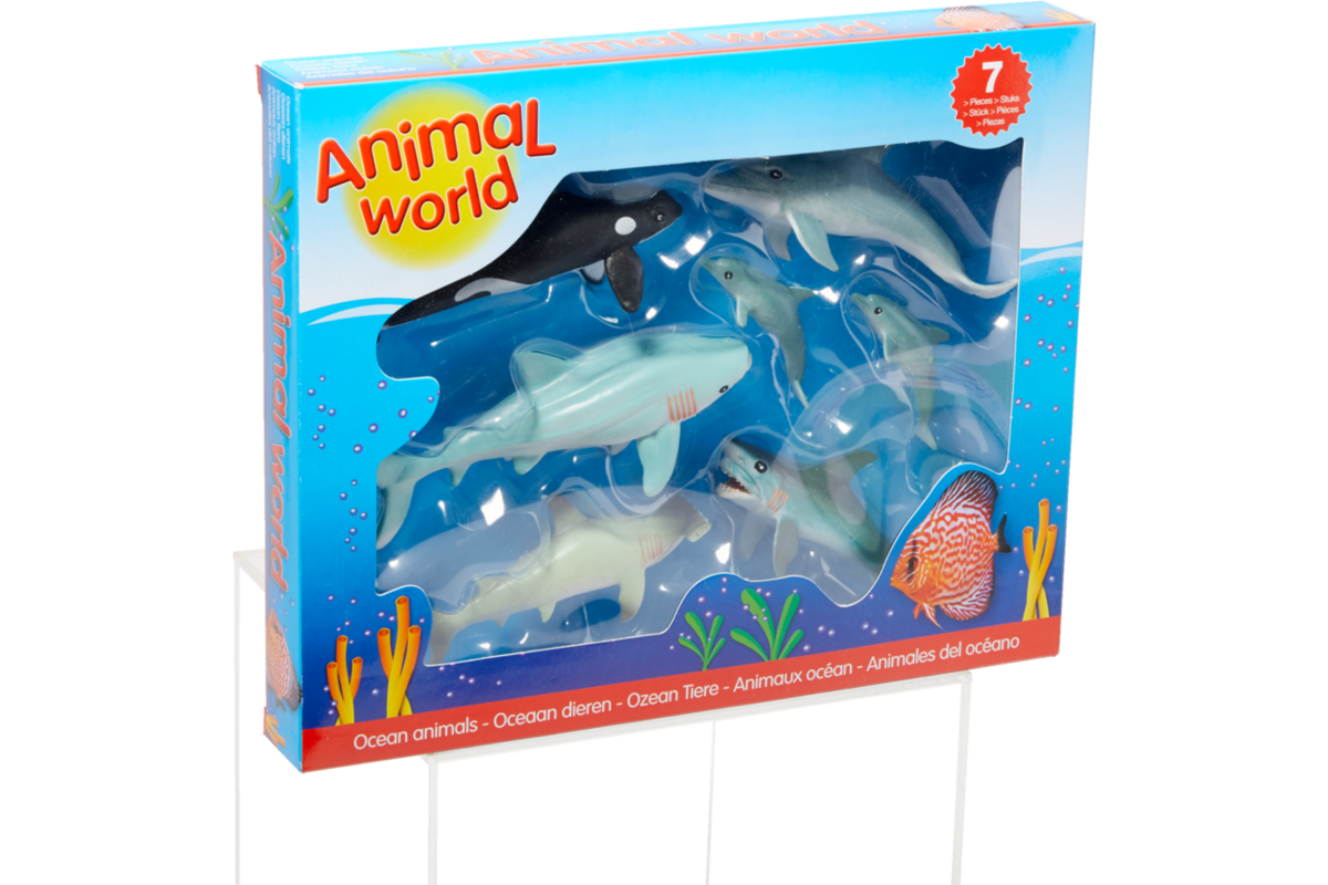 Zeedierenset, 7 stuks