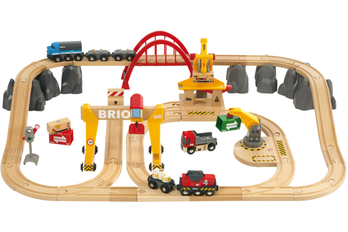 Brio spoorweg basisset in opbergbox
