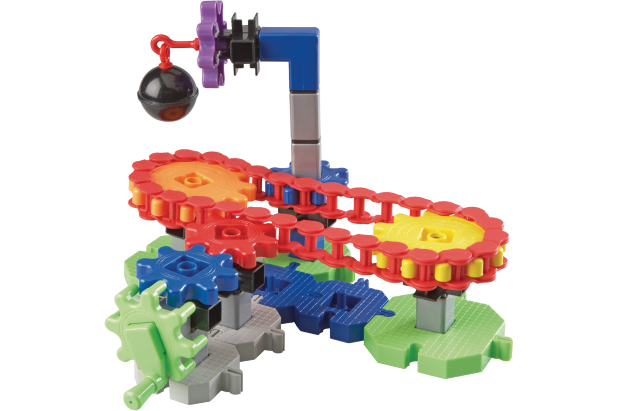 Tandwielenset machine in beweging