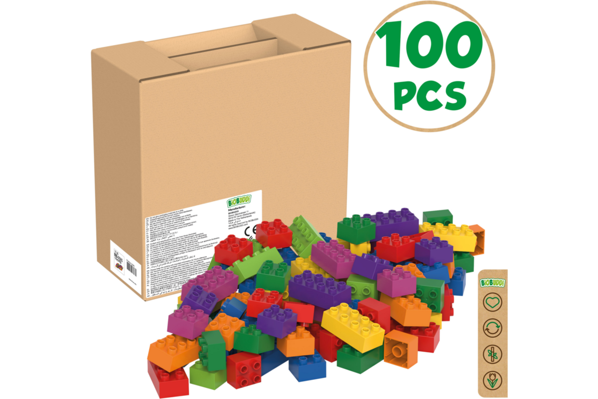 BiOBUDDi Education Big bouwblokken 100 stuks