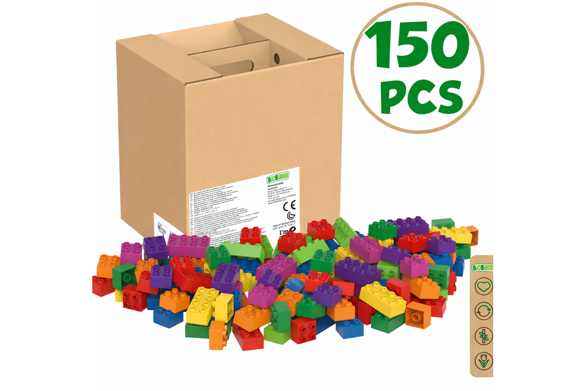 BiOBUDDi Education Big bouwblokken 150 stuks