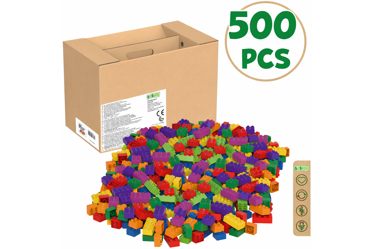BiOBUDDi Education Big bouwblokken 500 stuks