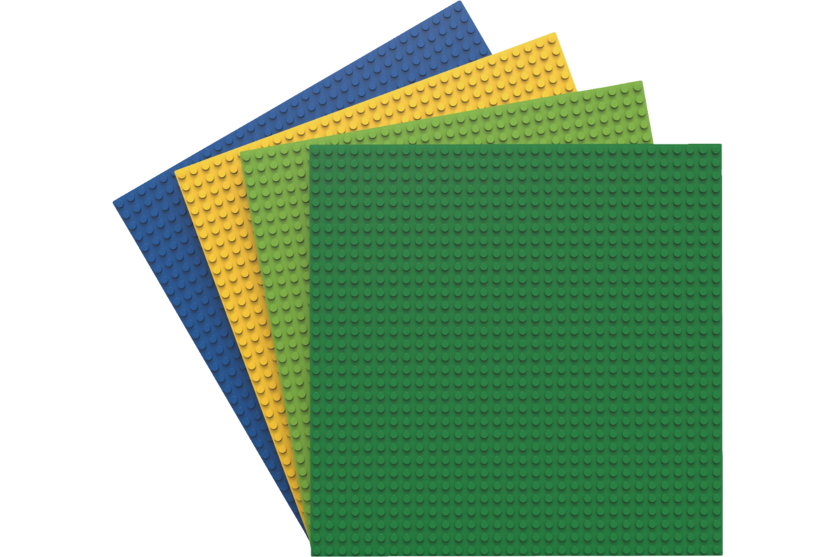 BiOBUDDi Education basisplatenset 4 kleuren 25,5 x 25,5 cm