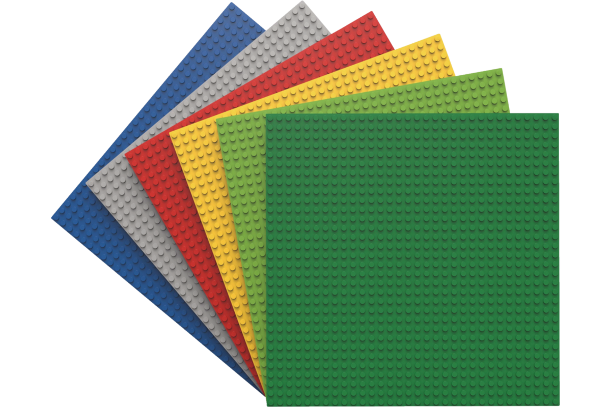 BiOBUDDi Education basisplatenset 6 kleuren 25,5 x 25,5 cm