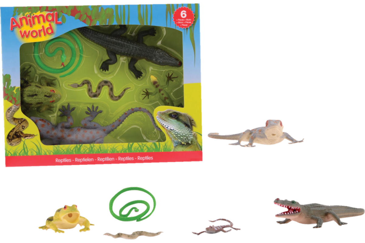 Reptielen 6 stuks