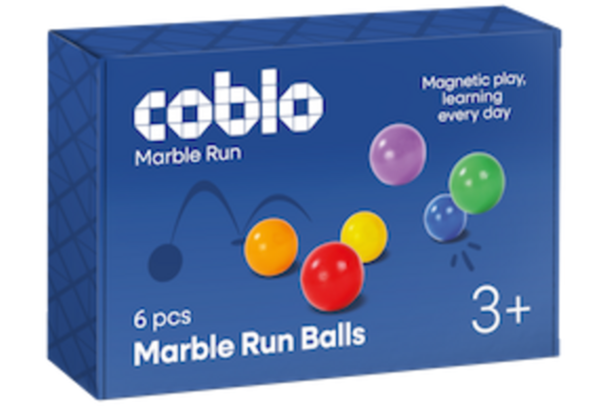 Coblo Classic Knikkerbaan balletjes - 6 stuks