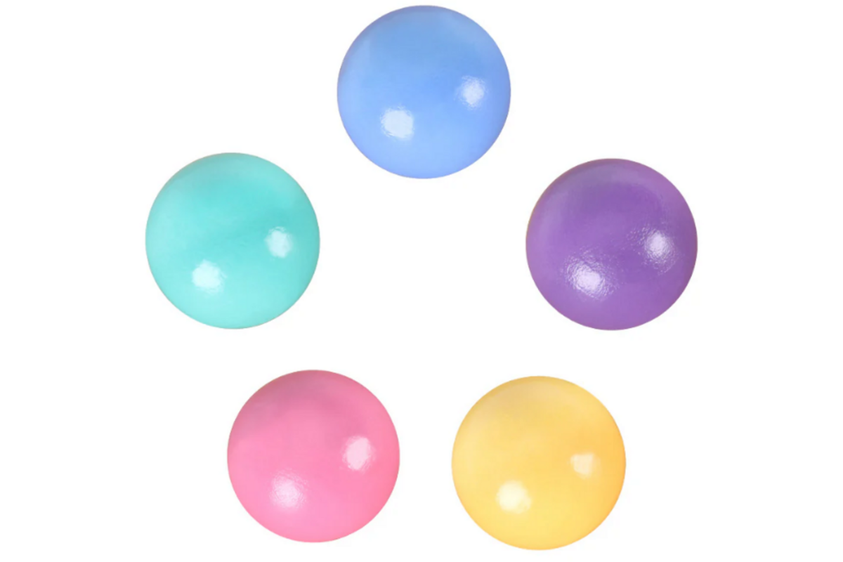 Coblo Pastel Knikkerbaan balletjes - 6 stuks