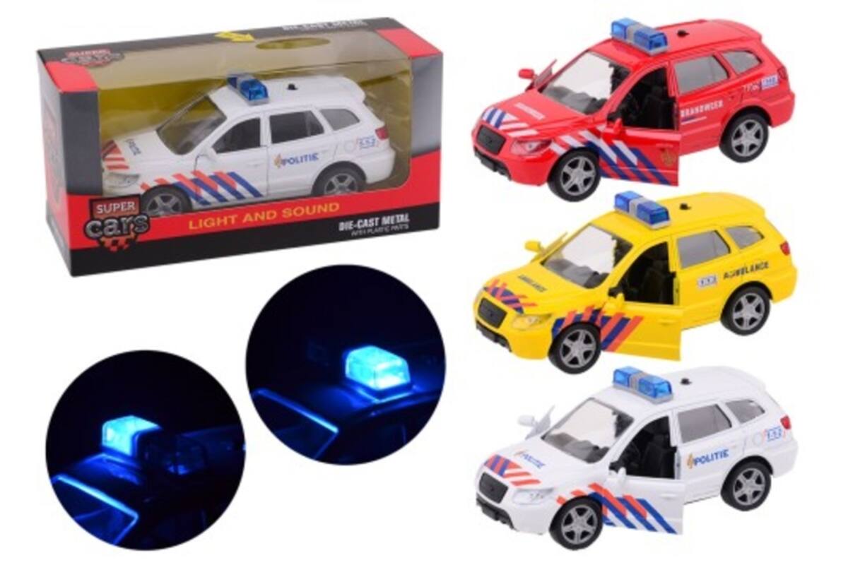 Hulpdiensten 1-1-2, met licht en geluid, 12 auto's