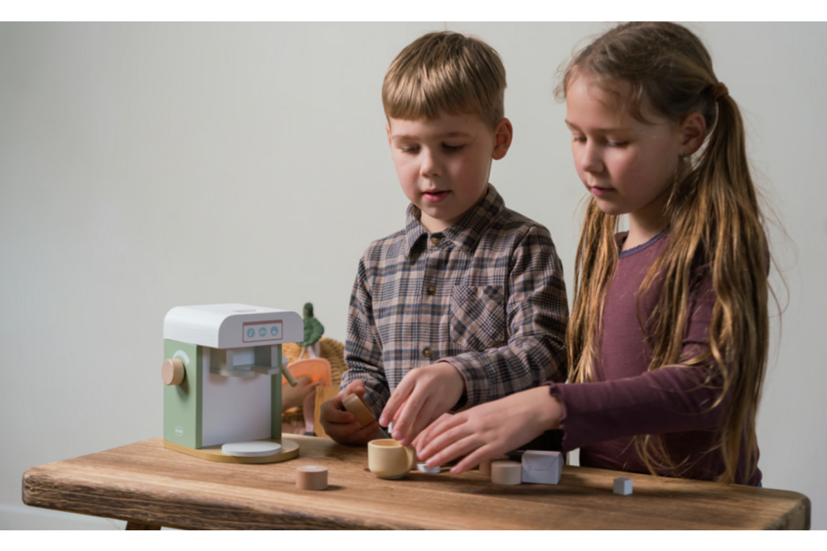 Koffiezetapparaat | 13 delig, hout