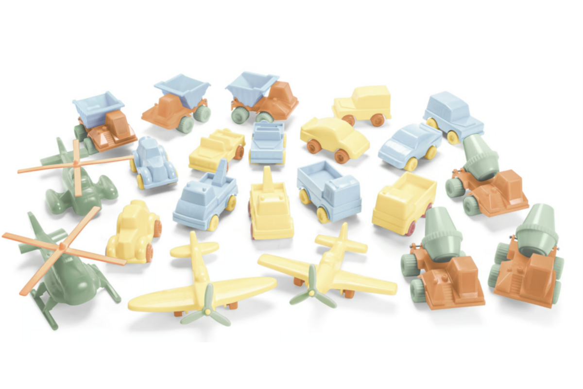 Voertuigen en vliegtuigen | gerecycled, pastel