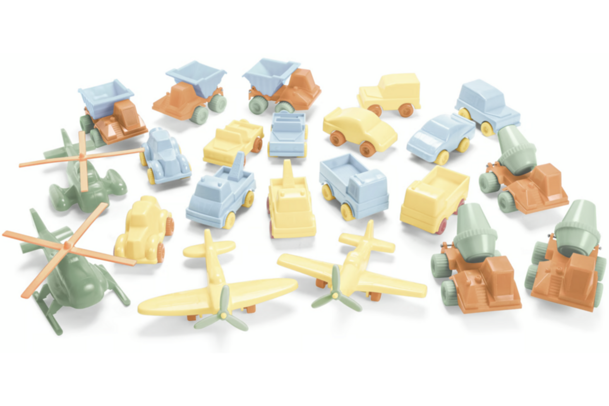 Voertuigen en vliegtuigen | gerecycled, pastel