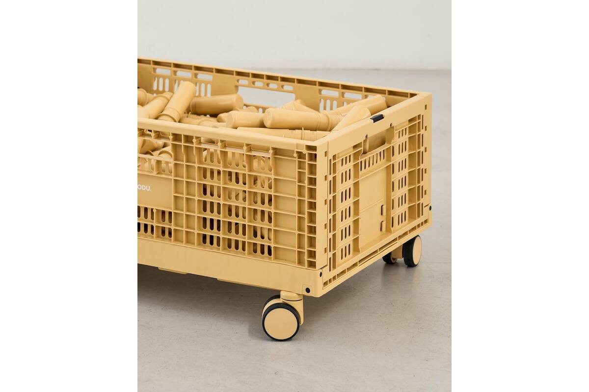 MODU | Wielenset voor opbergklapkrat honey yellow