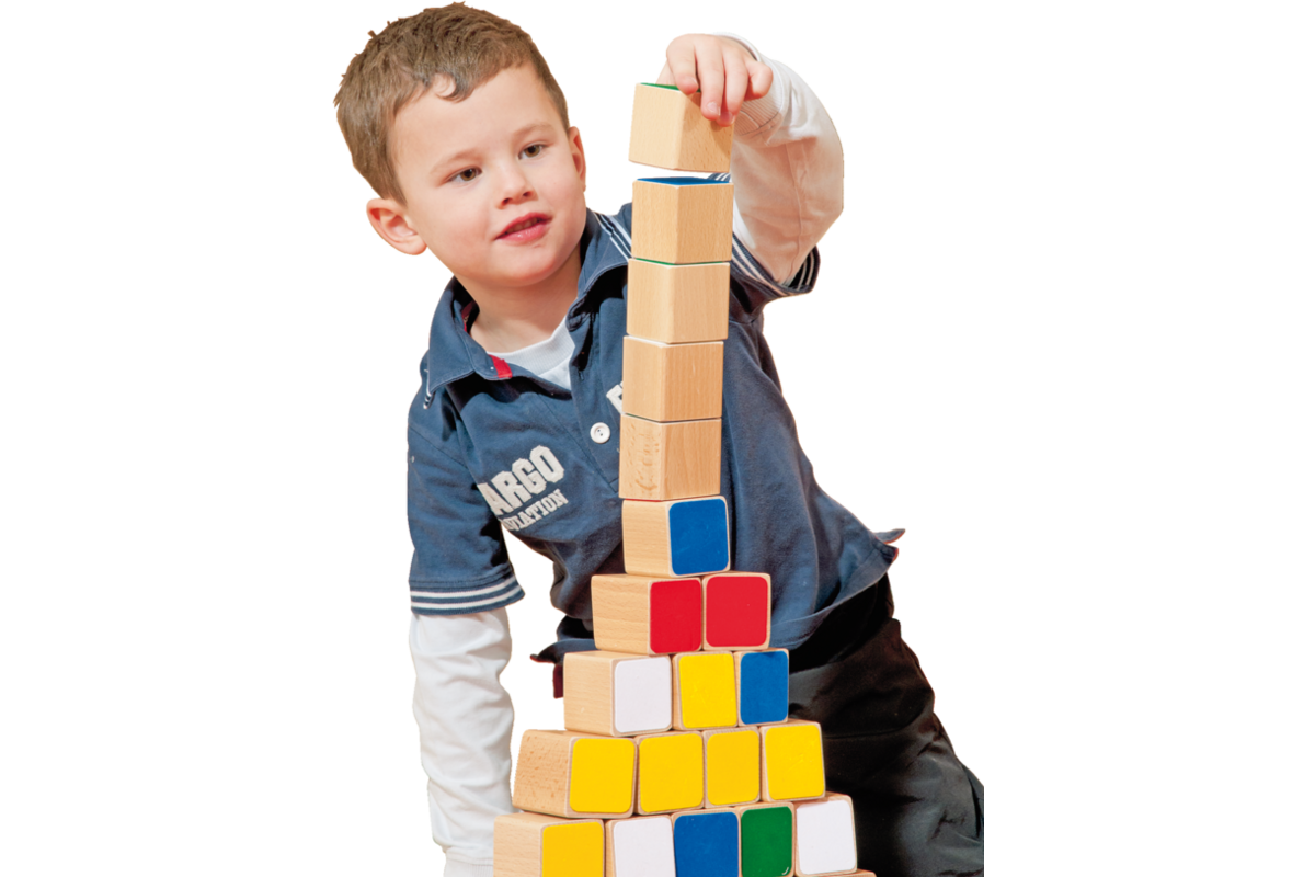 Bouwblokken balanceren