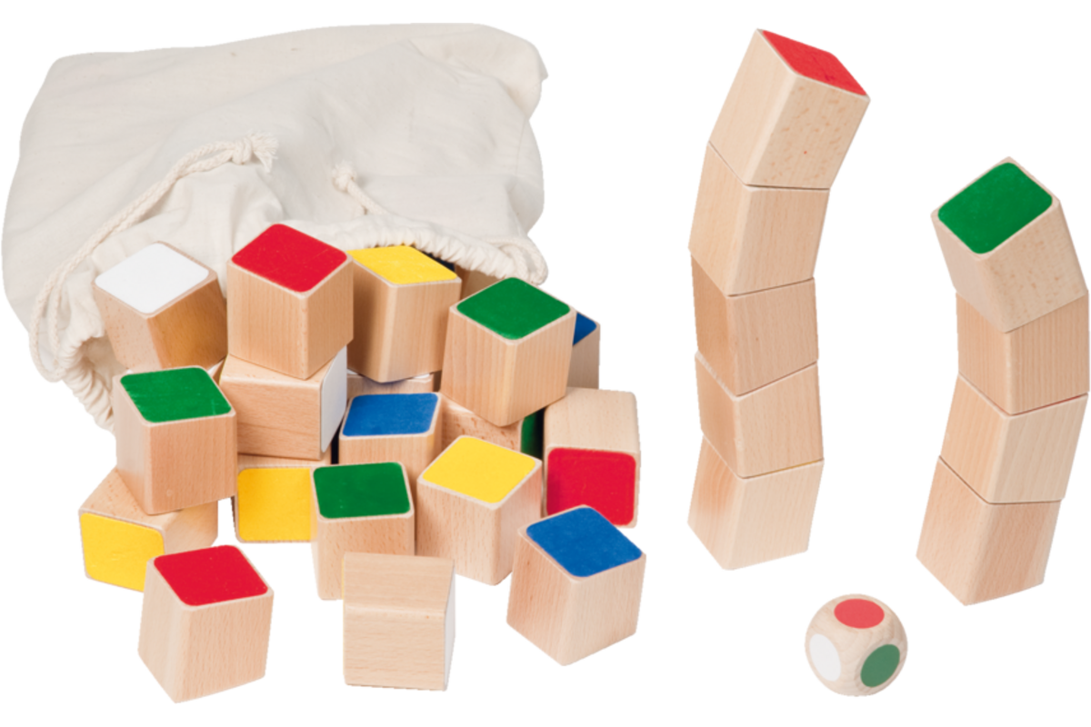 Bouwblokken balanceren