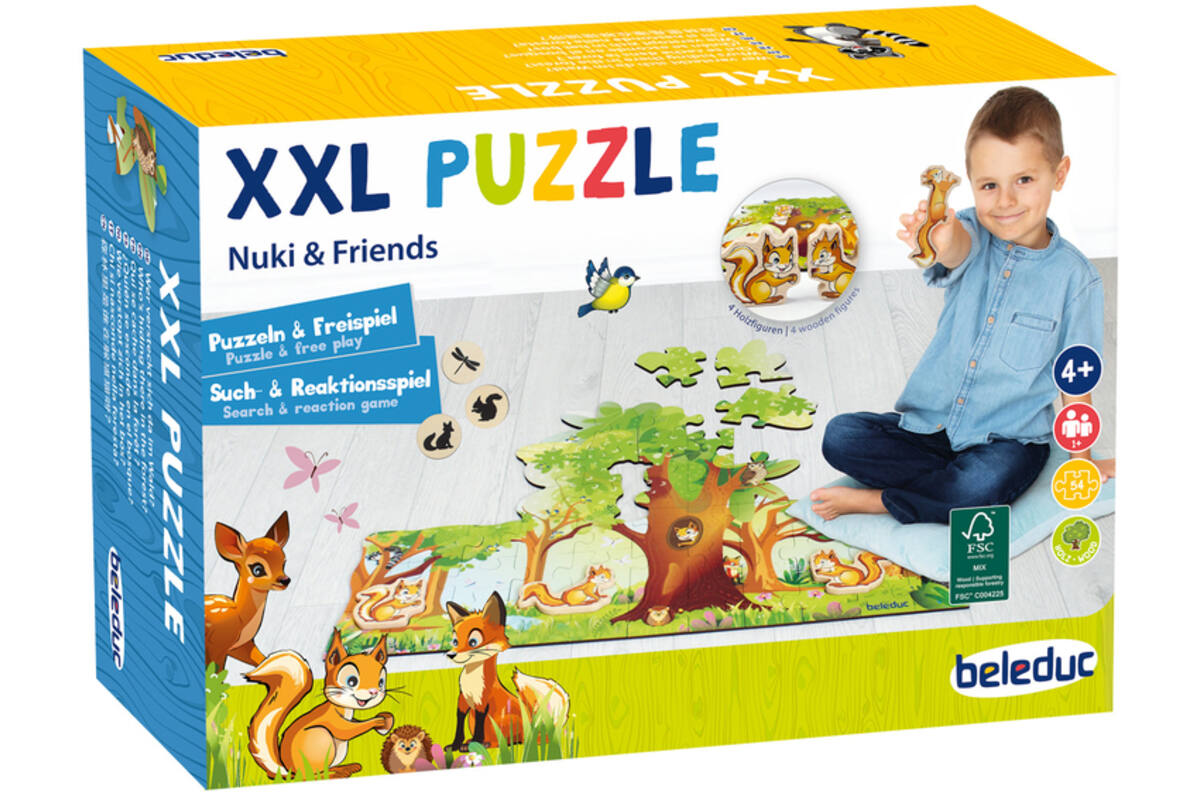 Puzzel XXL - Nuki & vrienden