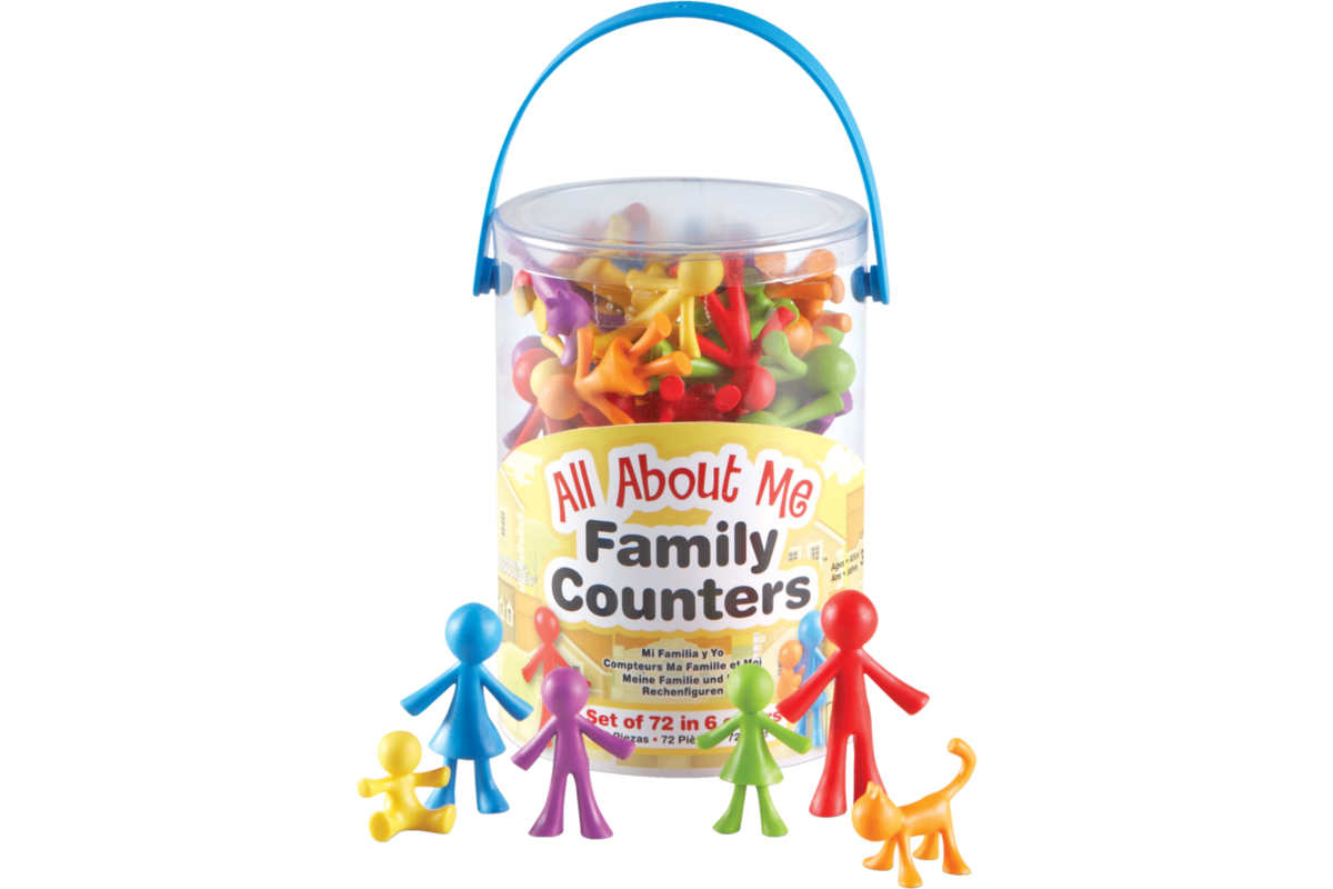All About Me Family Counters doos met 72 stuks