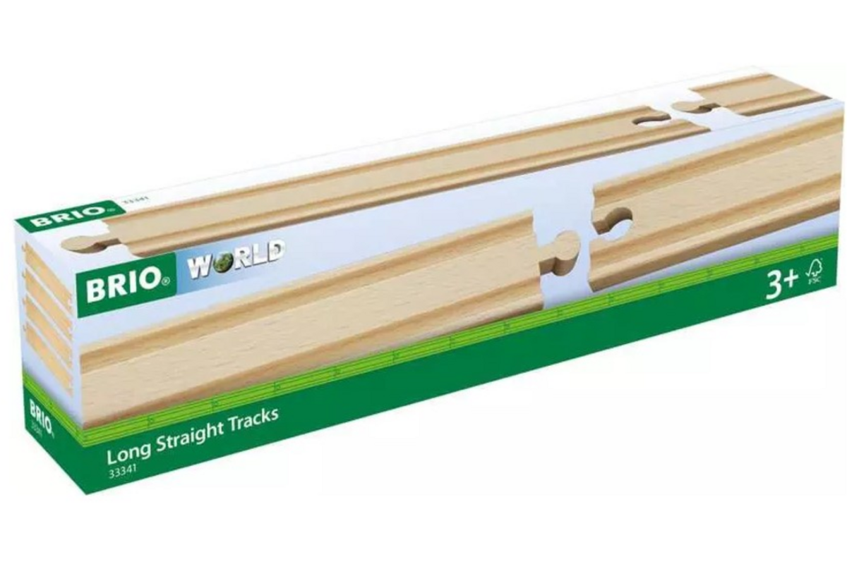 Brio World Lange rails recht (4 stuks)