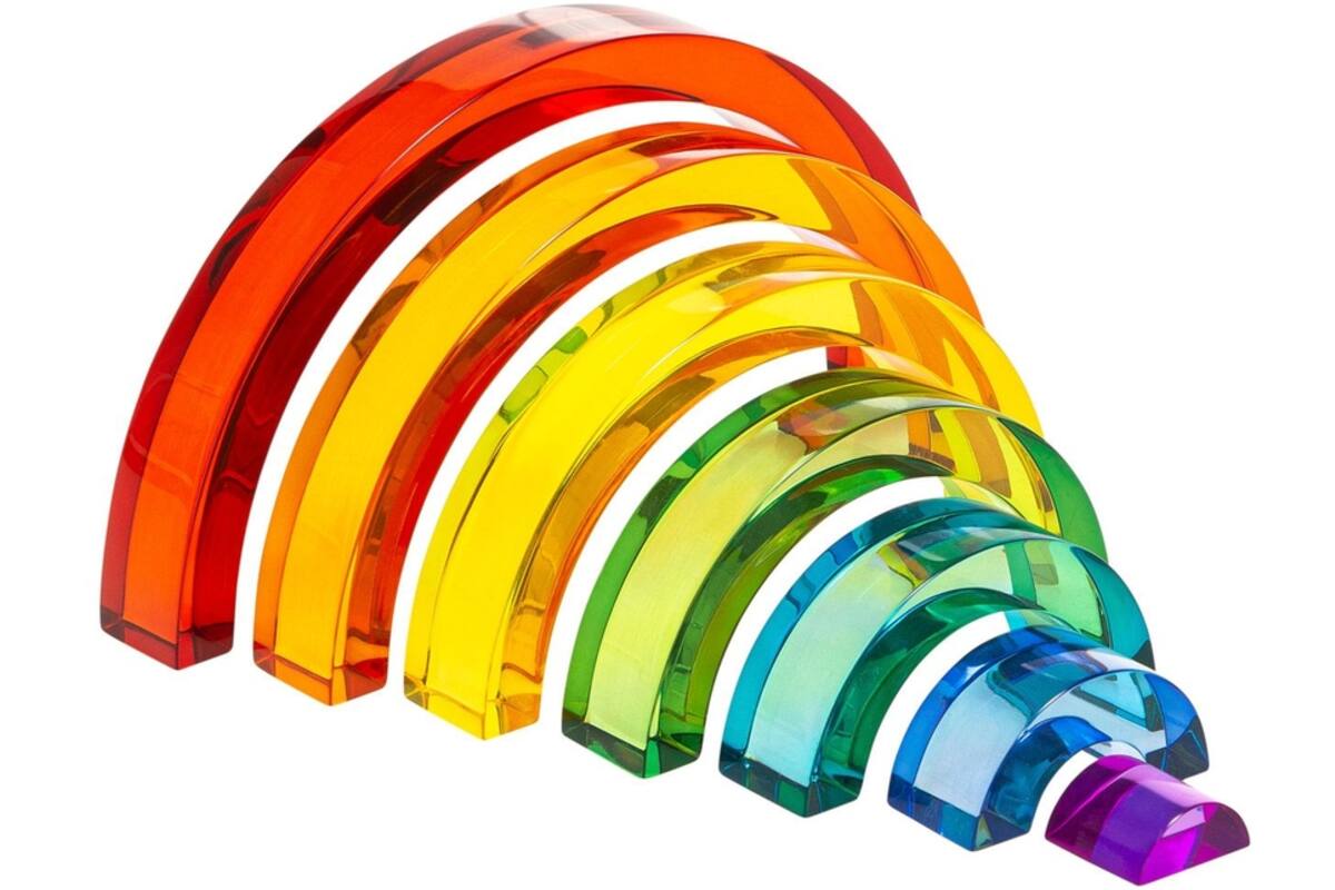 Regenboog van acryl