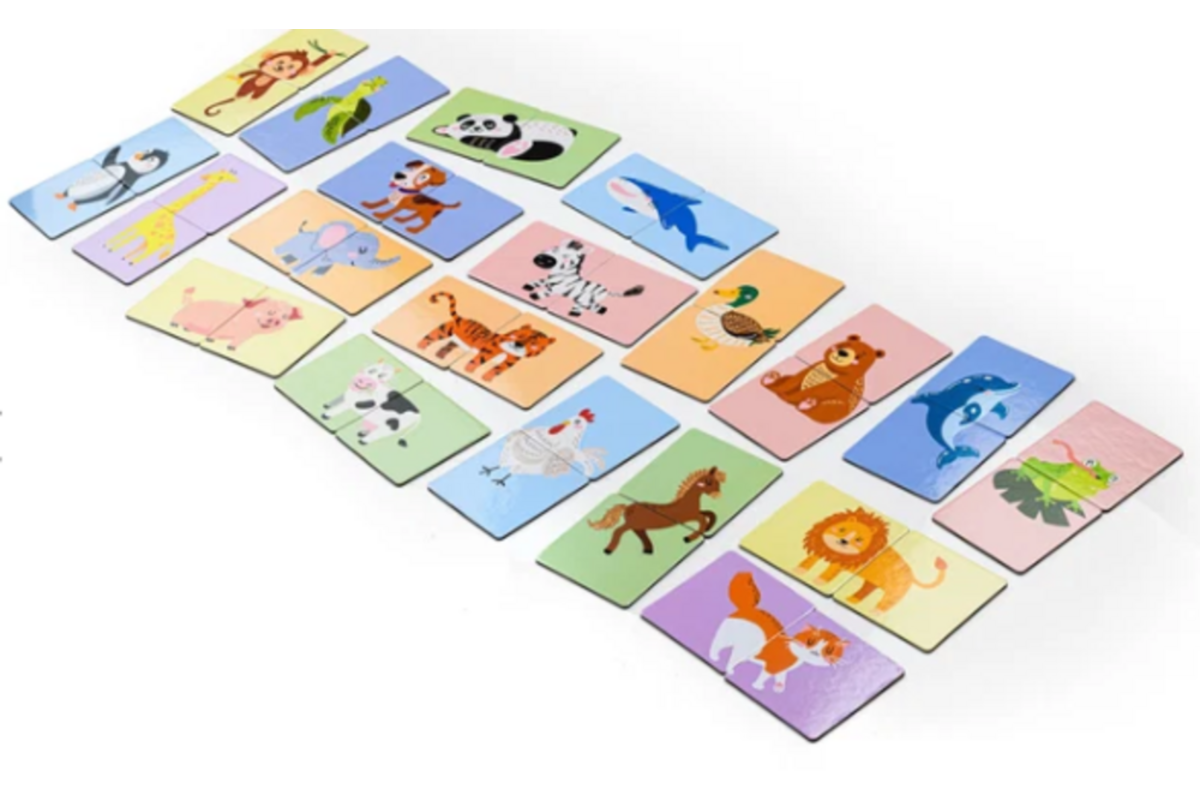 Magnetische dierenpuzzel
