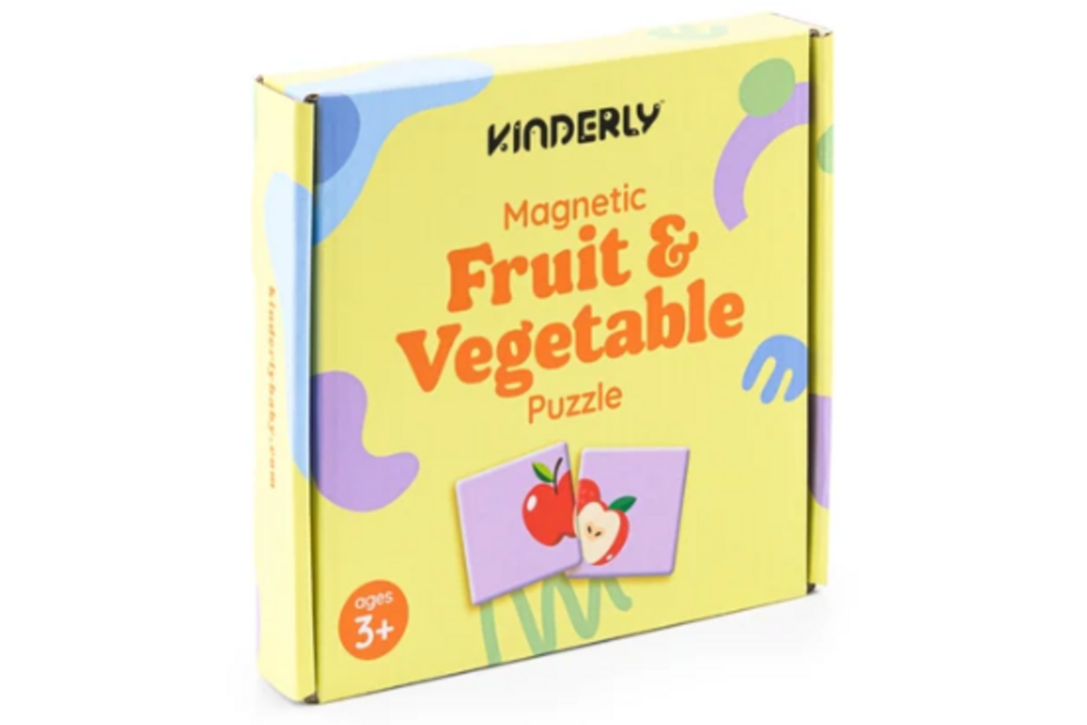 Magnetische fruit- en groentepuzzel
