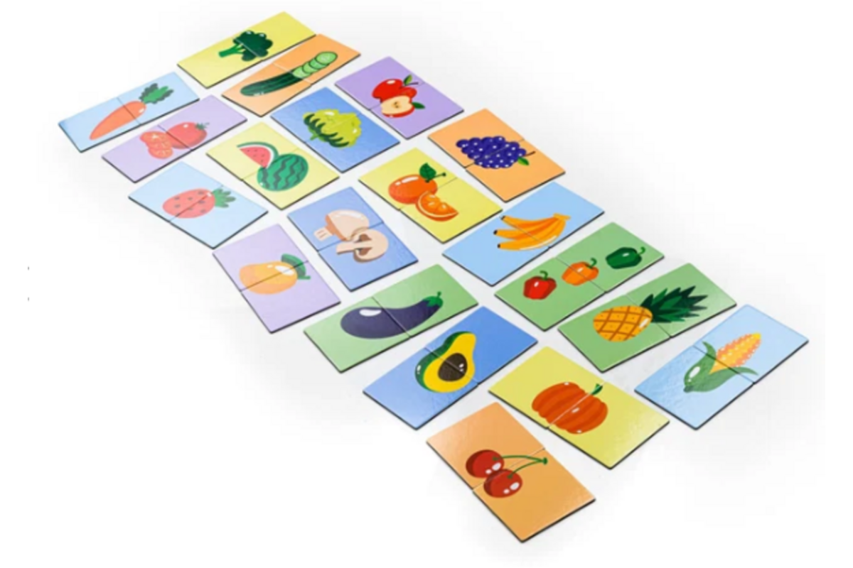 Magnetische fruit- en groentepuzzel