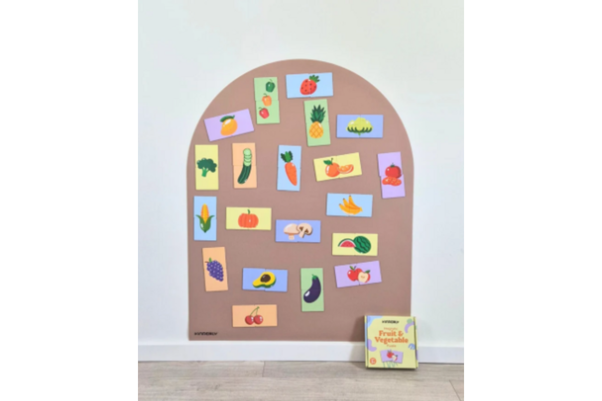 Magnetische fruit- en groentepuzzel