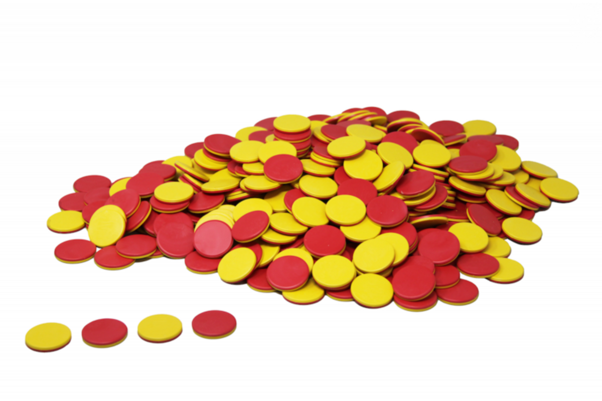 Fiches dubblzijdig rood/geel (400 stuks)