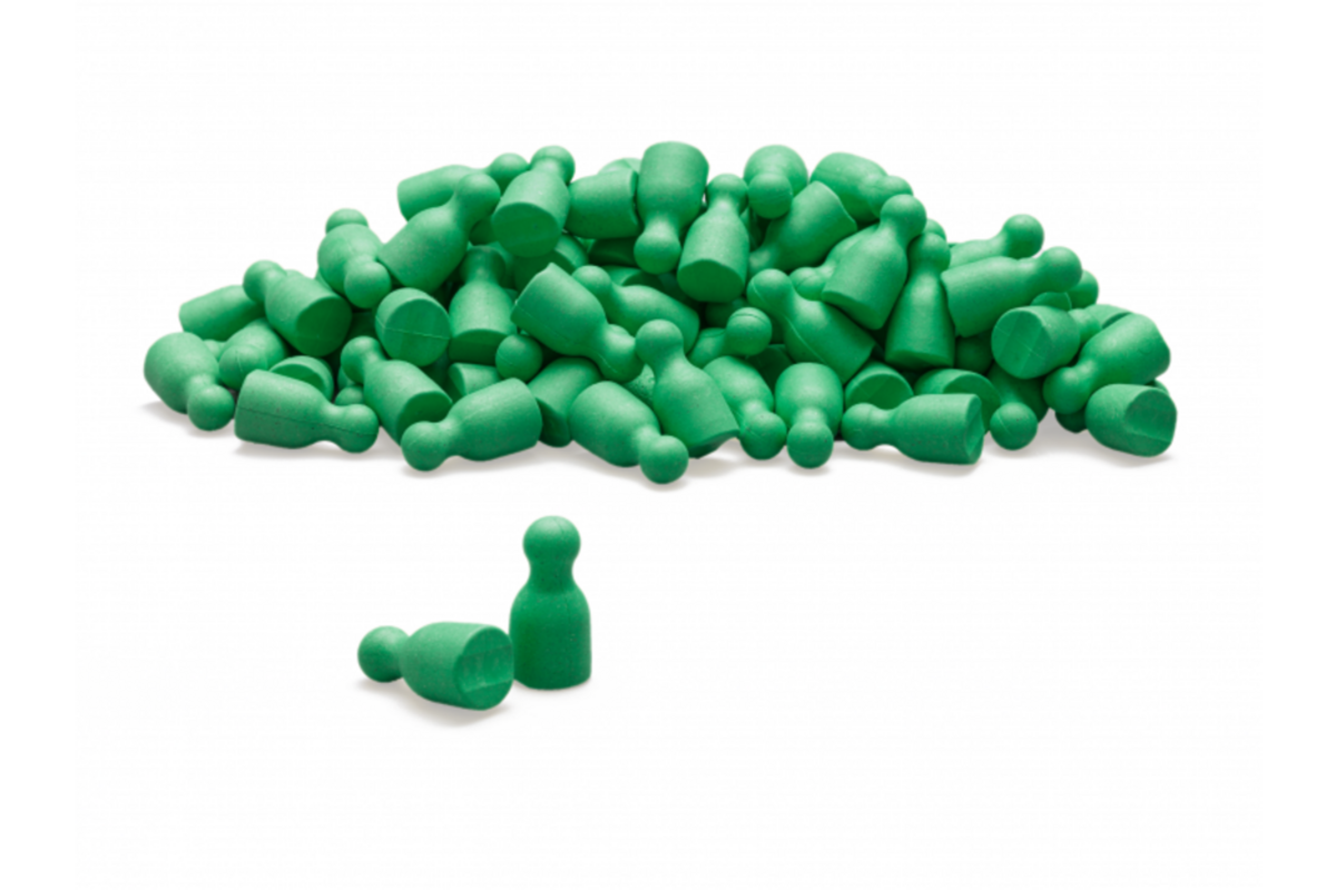 Pionnen groen, set van 100 stuks