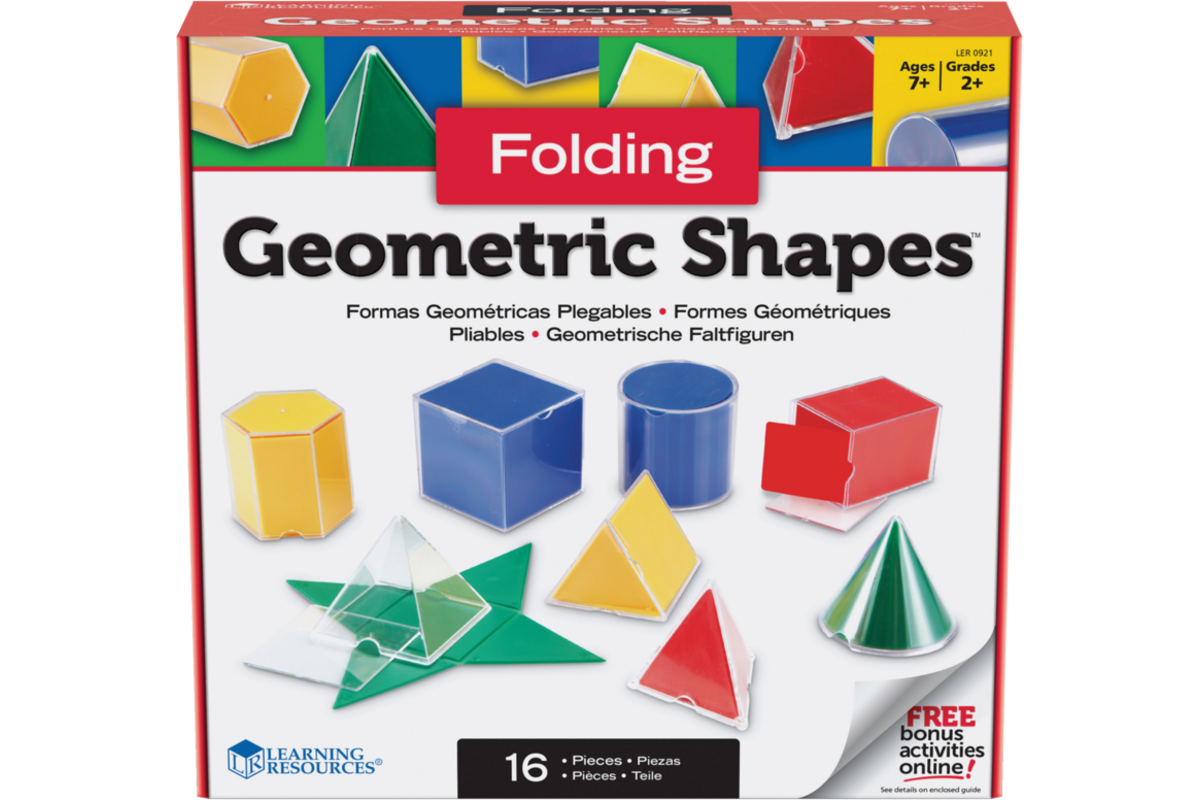 Geometrische vouwbare vormenset