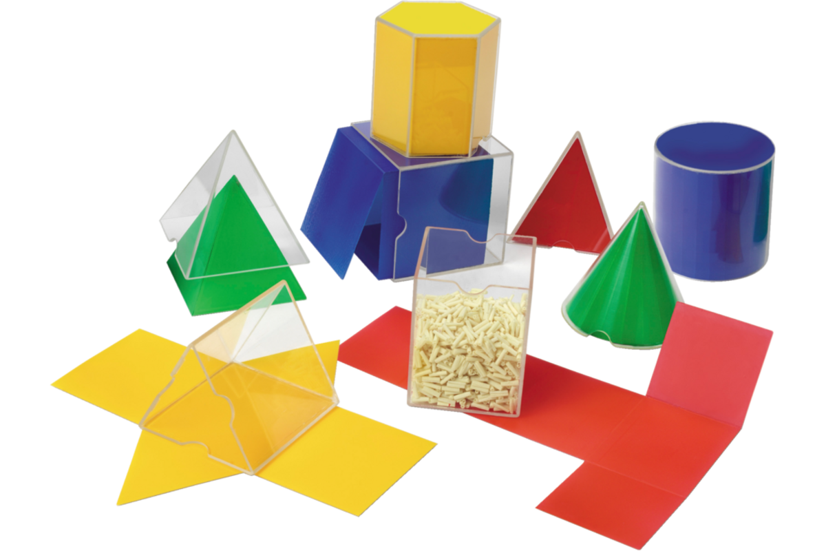 Geometrische vouwbare vormenset