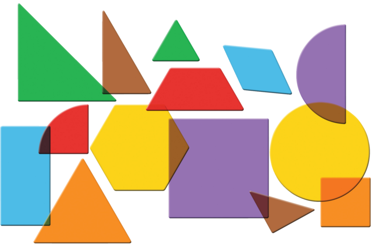 Geometrische vormen transparant
