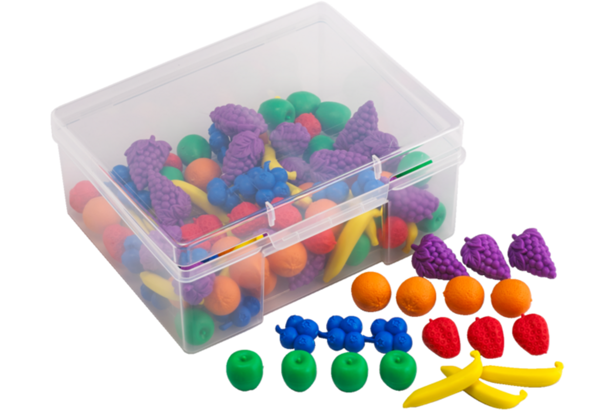 Rekenfruit 6 kleuren en 6 vormen