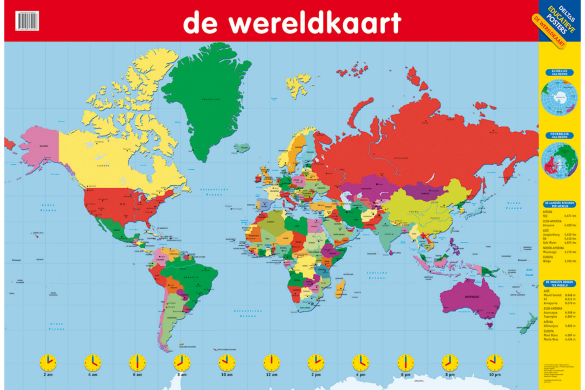 Educatieve Poster: Wereld