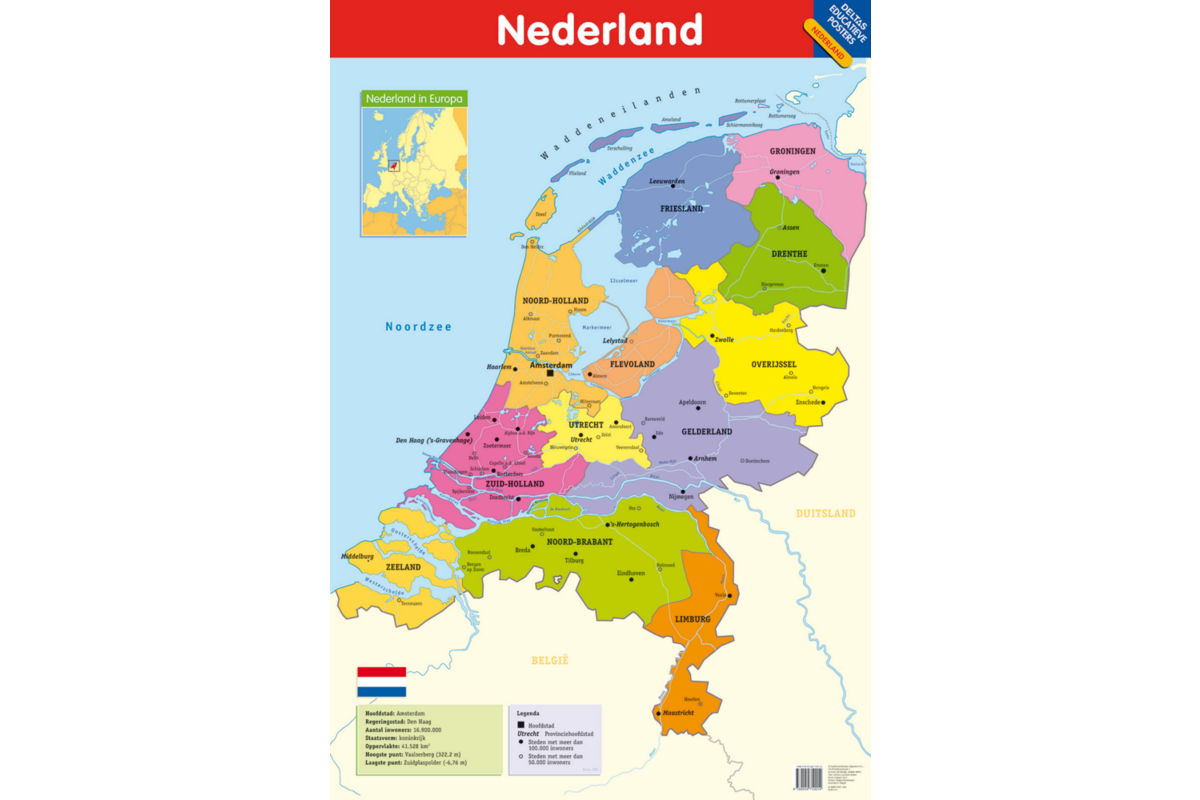 Educatieve Poster: Nederland