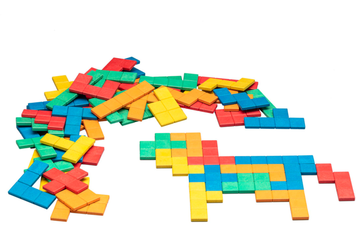 Pentomino's in 5 kleuren (60 st.)