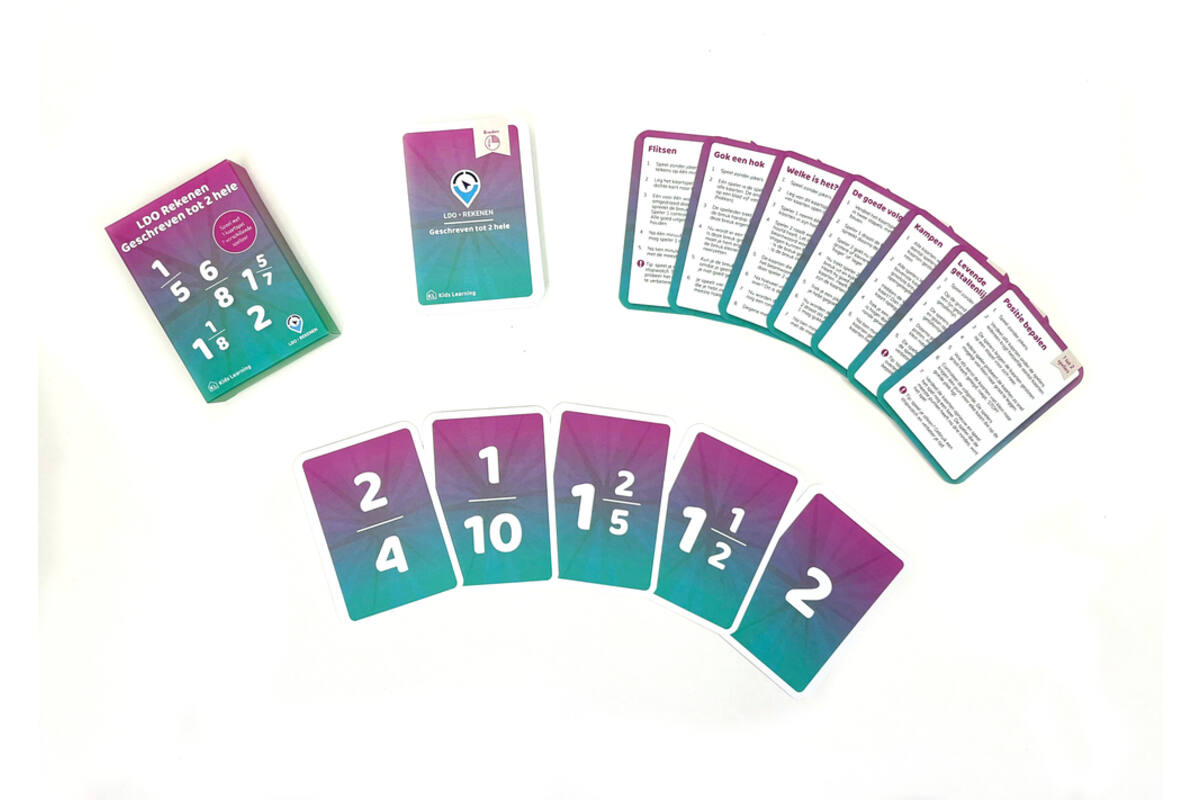 LDO Rekenen - Kaartspel Breuken - set van 3