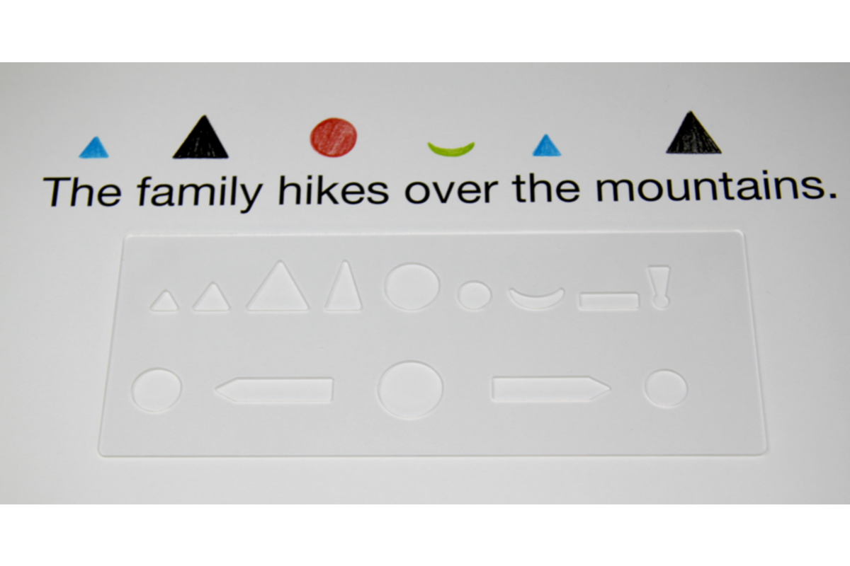 Montessori woordtype frame