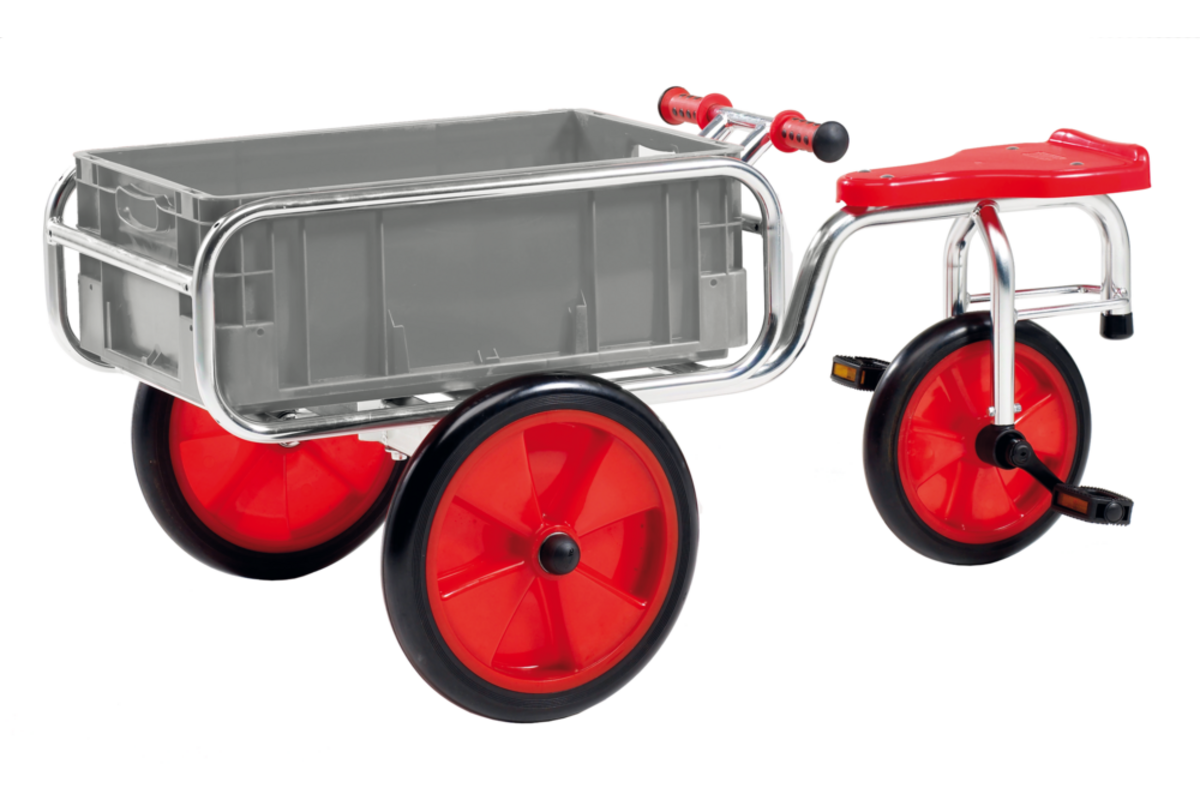 Bakfiets gegalvaniseerd met kunststof bak