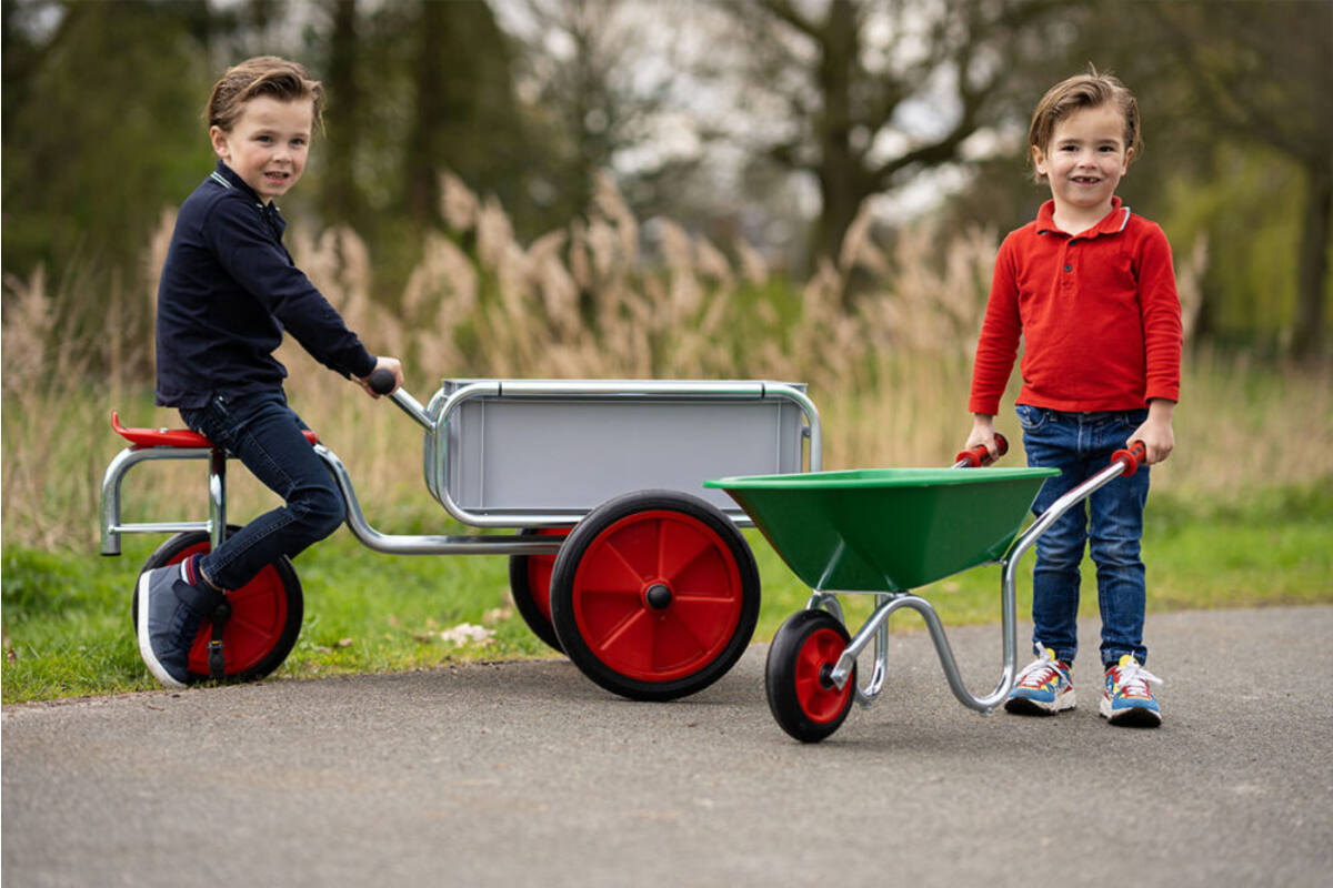 Bakfiets gegalvaniseerd met kunststof bak