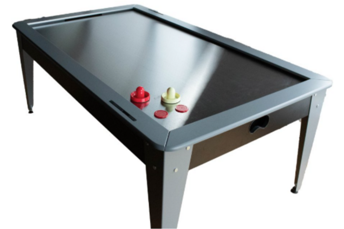 Bilijardai Dino Airhockey 7ft zwart RVS voorzien van 2 motoren