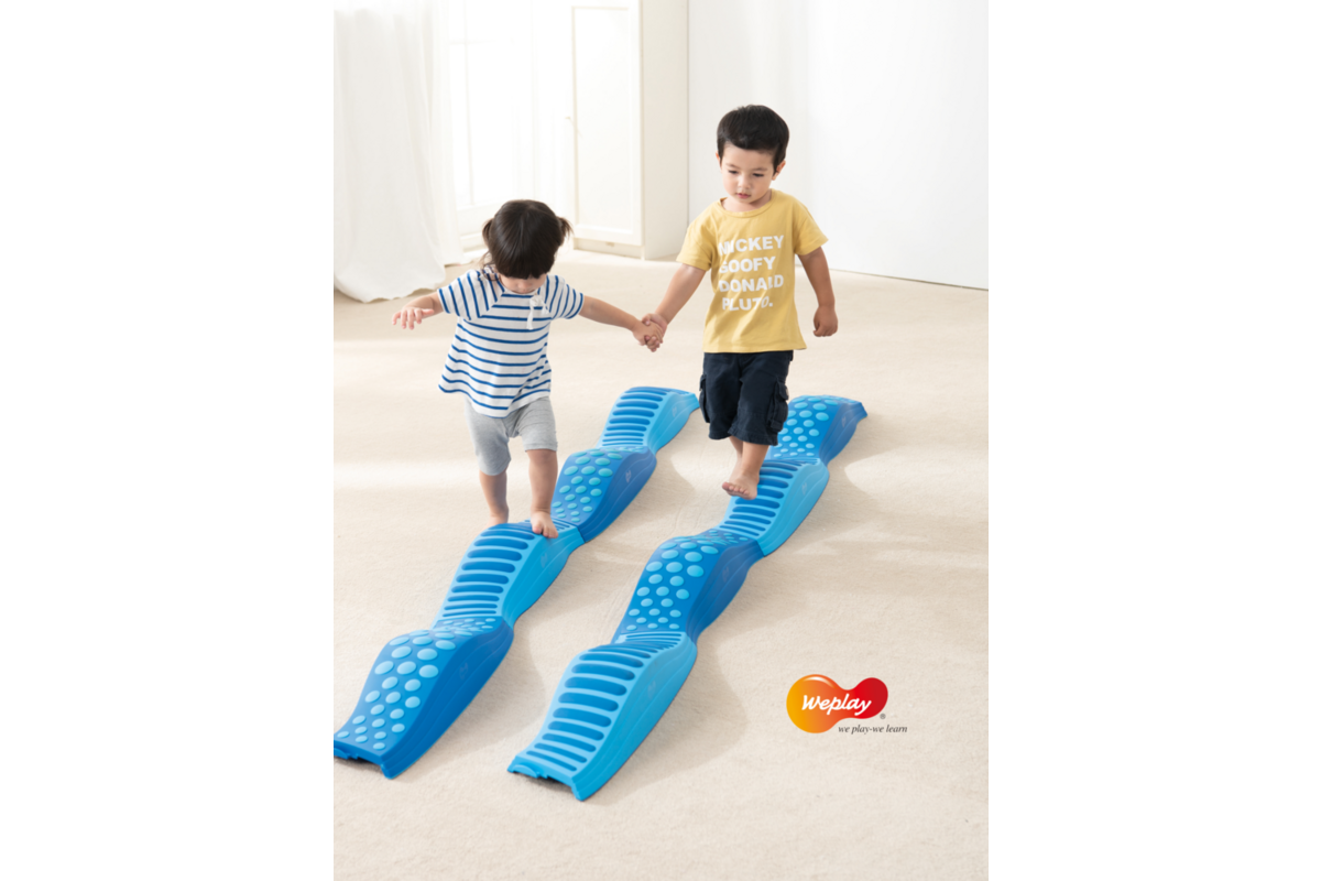Loopbalken tactiel blauw 8 stuks