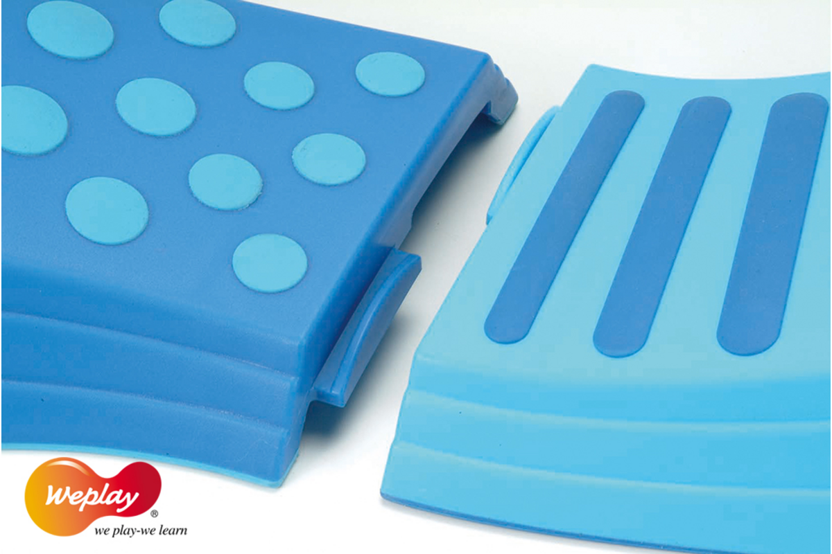 Loopbalken tactiel blauw 8 stuks
