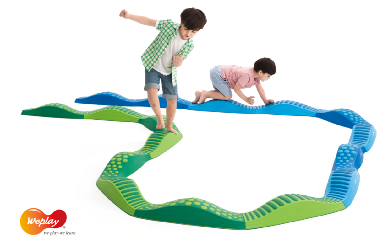 Loopbalken tactiel blauw 8 stuks