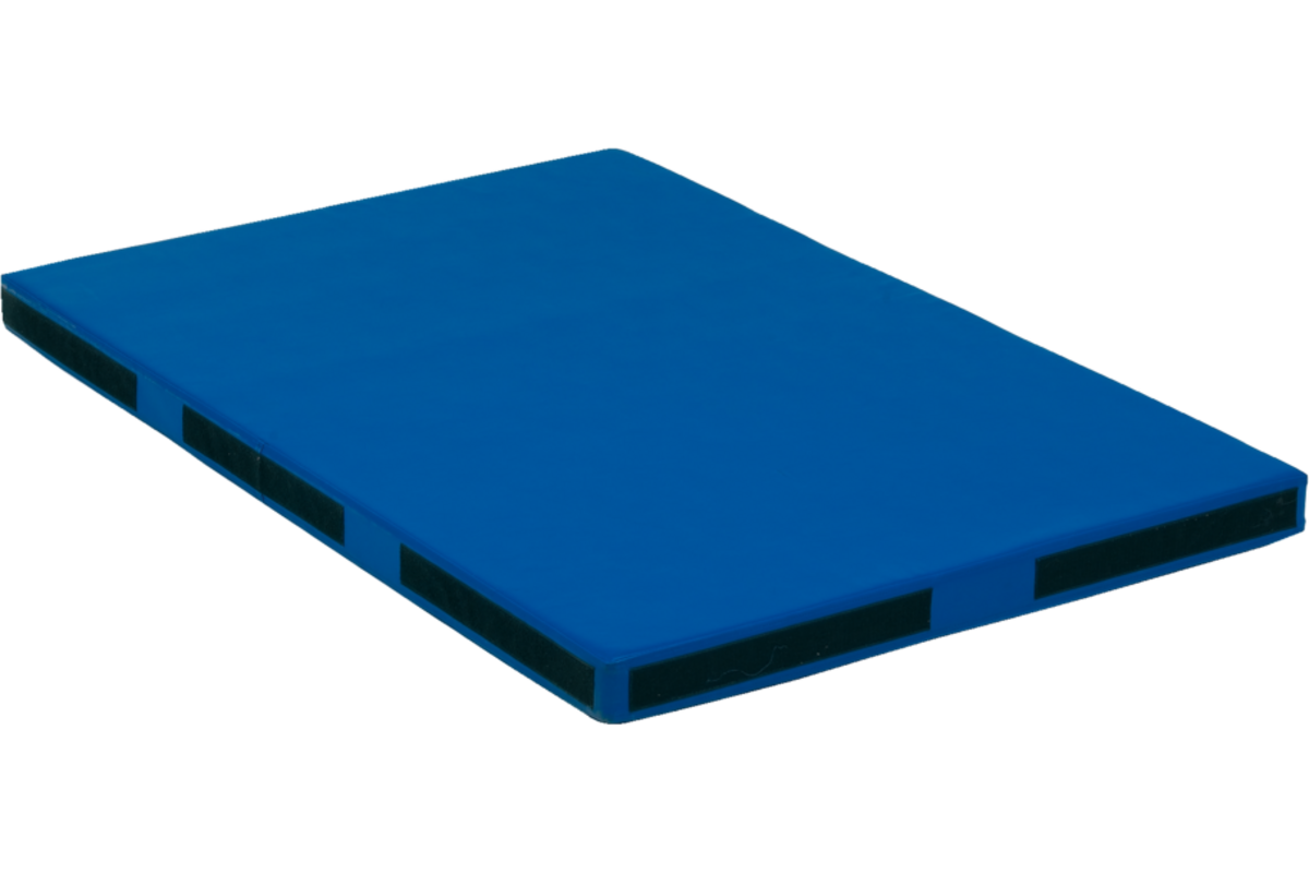 Valmat 100 x 150 cm blauw 8 cm dik