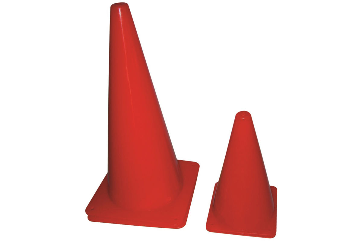 Pion kunststof rood, 37 cm hoog