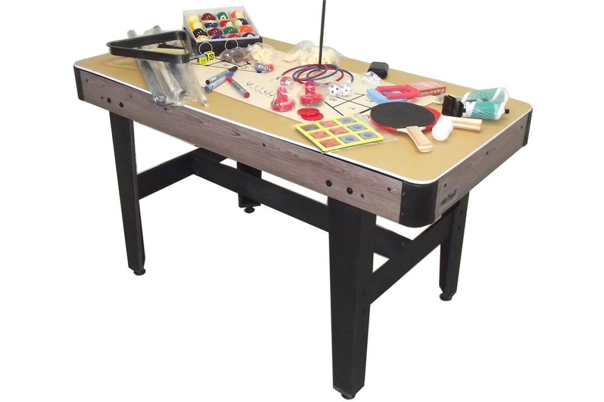 CubSports Multi Fun 16 in 1 Multi-tafel indoor hout-look