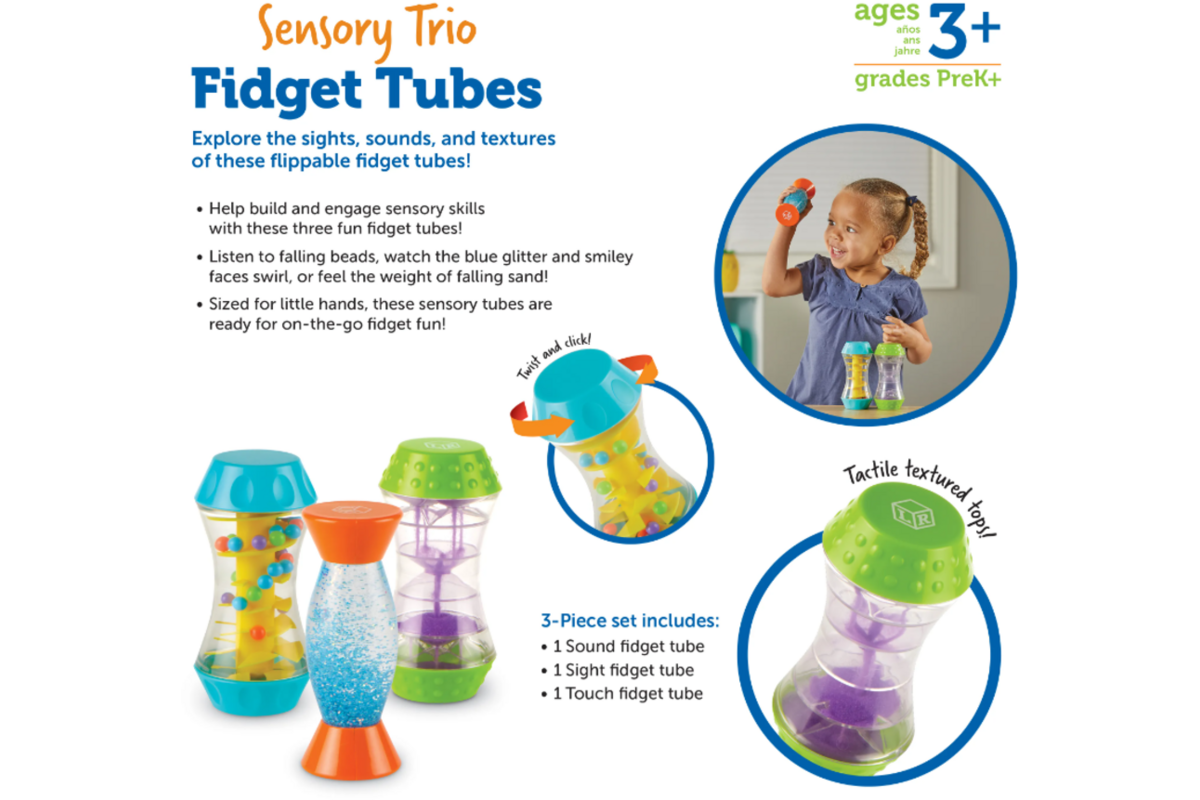 Fidget Tubes, sensory trio