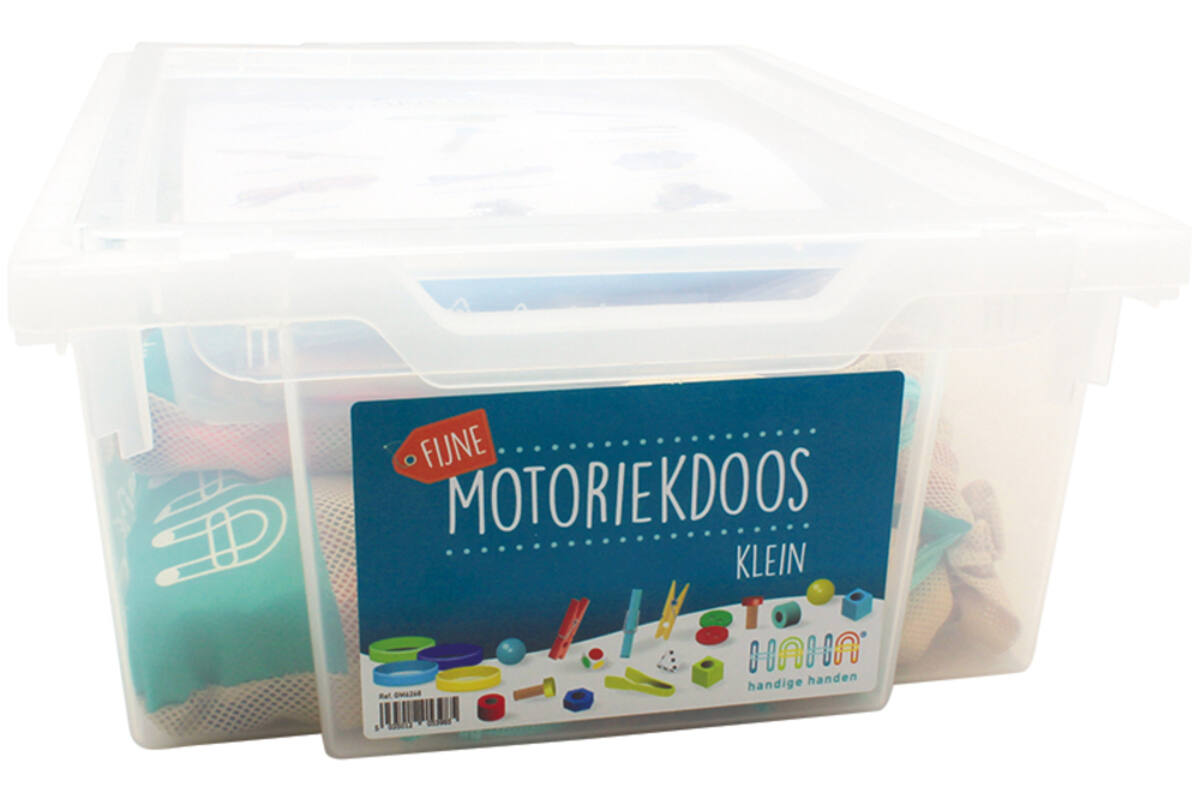 Fijne motoriek - Handige Handen - motoriekdoos - klein-set van 23 ass.