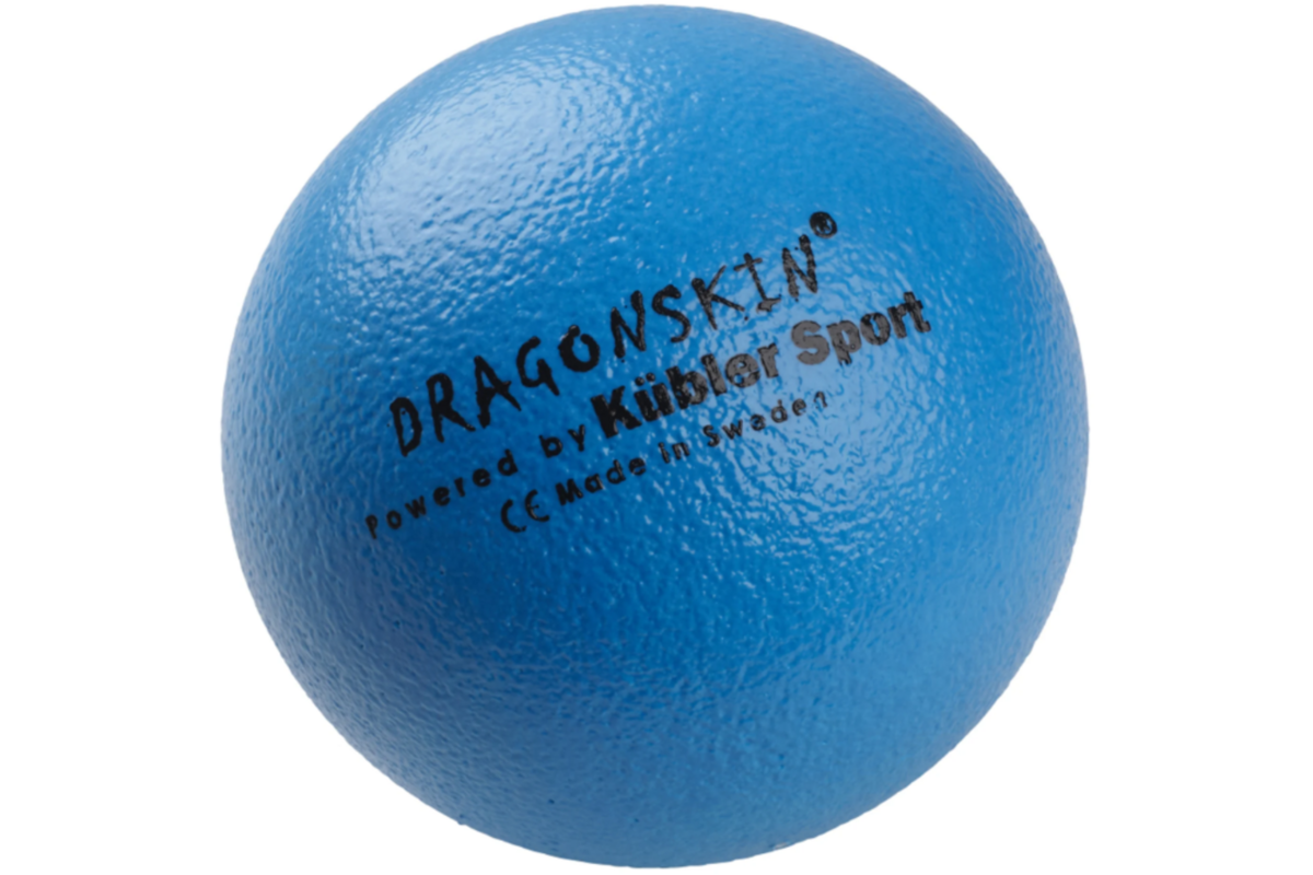 Bal | DRAGONSKIN Soft, Ø 18 cm, 130 g, neonblauw