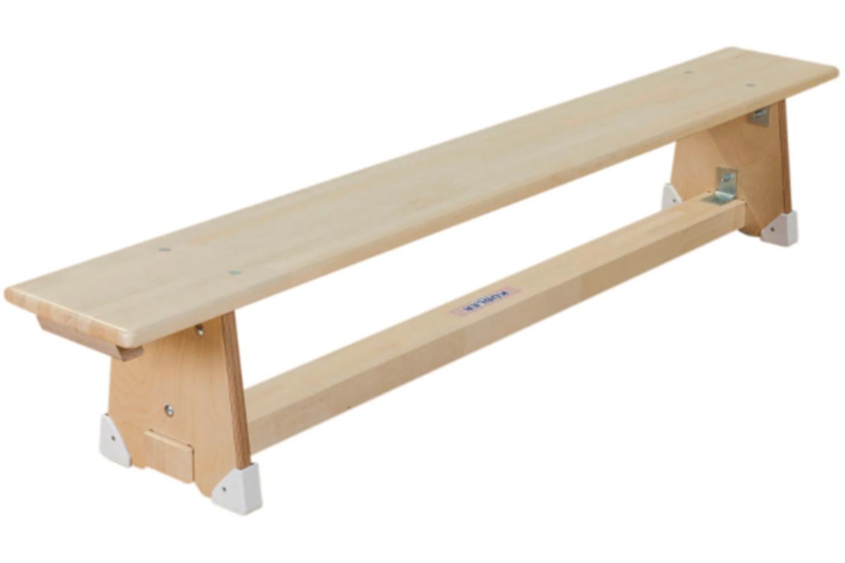 Turn-/gymnastiekbank, 200 cm, gemaakt van knoestvrij zachthout
